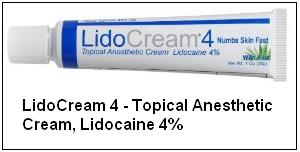 Topical Anesthetic Cream Lidocaine 4% For Hair Removal