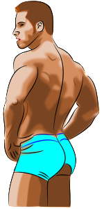 Male body chest and back