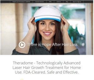 Theradome FDA clearance home page