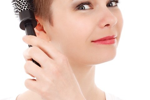 Woman hair regowth laser cap helmet